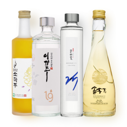 청와대 선정 전통주 4종 (문배술, 이강주, 솔송주, 한산소곡주) 단병모음