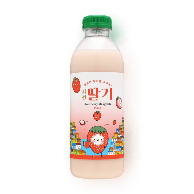 감천 딸기막걸리 6도 750ml 대표이미지
