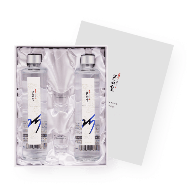 [푸른뱀 신년에디션] 문배술 25도 헤리티지 2병 세트 375ml (청와대 만찬주)