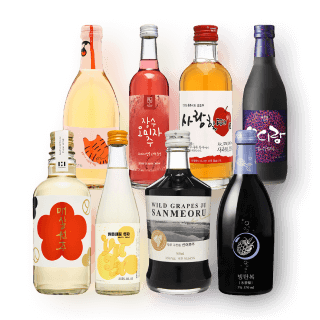 과일주 세트 (장수오미자, 호감, 사랑할때12, 오디랑,빙탄복, 덕유산머루주, 맑은내일유자, 매실원주13)