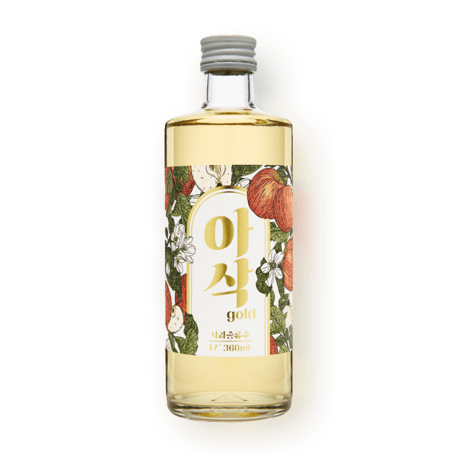 착한농부 아삭골드 17도 360ml (오크숙성 사과소주) 대표이미지