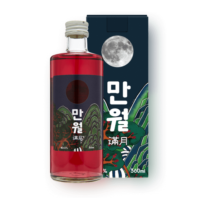 착한농부 만월 40도 360ml (복분자 증류주) 대표이미지