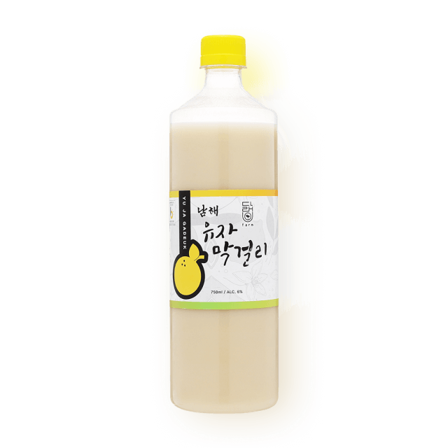 남해 유자막걸리 6도 750ml