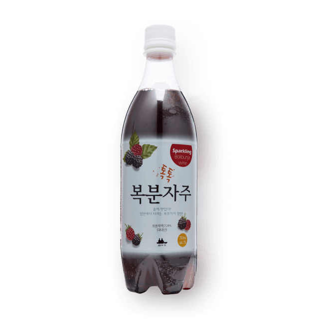 톡톡 복분자주 7도 750ml (스파클링 복분자주)