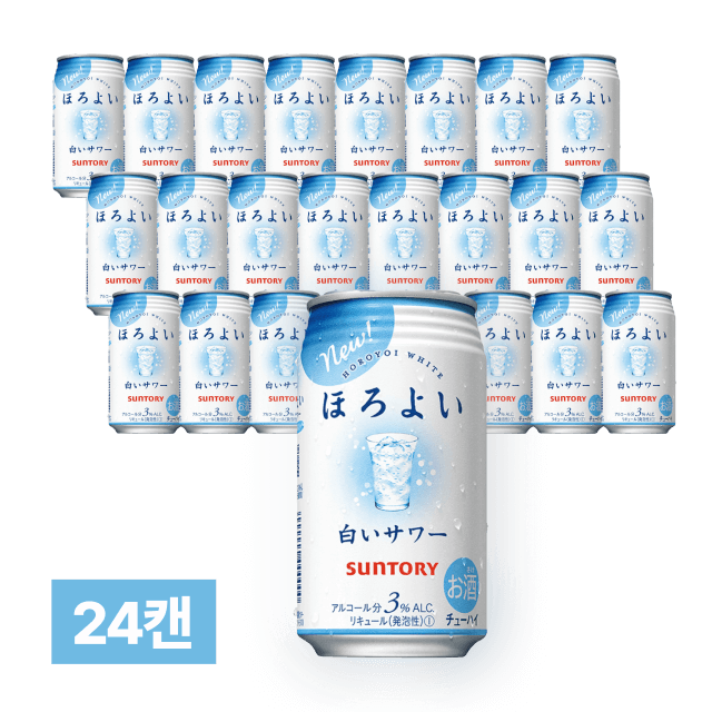 호로요이 화이트 사워 350ml 24캔 (1박스) 대표이미지