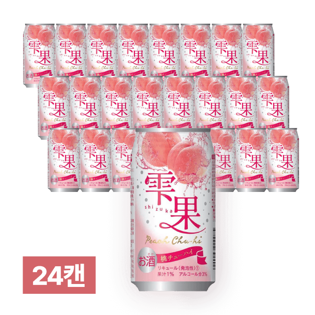 시즈카 피치 츄하이 350ml 24캔 (1박스) 대표이미지
