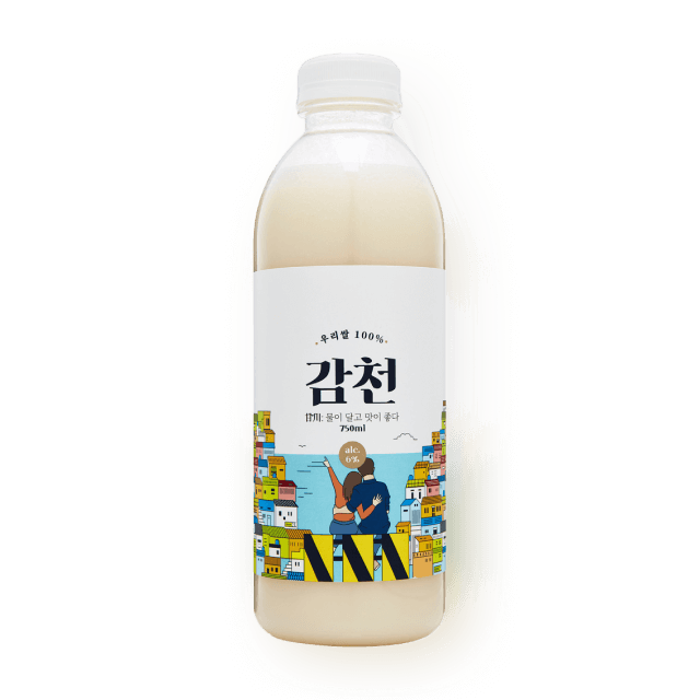 감천 생막걸리 6도 750ml (우유 막걸리) 대표이미지