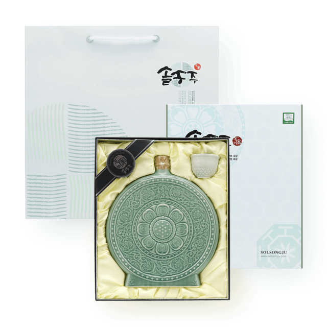 [설맞이특가] 솔송주 13도 와당도자기 선물세트 700ml