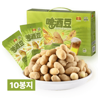 칭따오 맥주 땅콩 와사비맛 25g 10봉