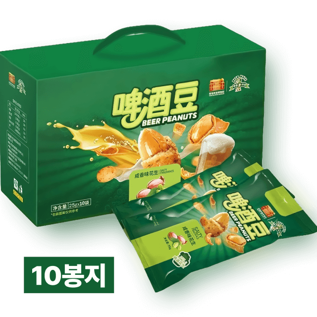칭따오 맥주 땅콩 솔티 크러쉬 25g 10봉 대표이미지