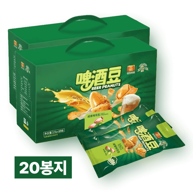 칭따오 맥주 땅콩 솔티 크러쉬 25g 20봉 대표이미지
