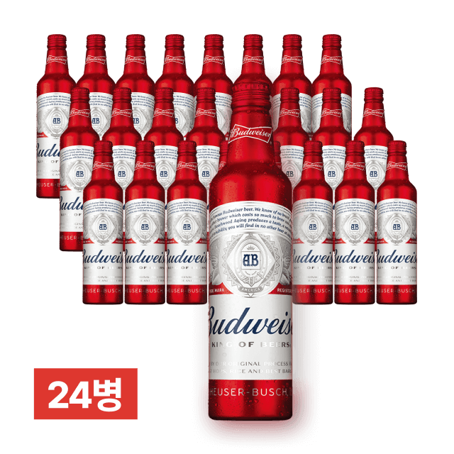 버드와이저 알루미늄 473ml 24병 (1박스) 대표이미지