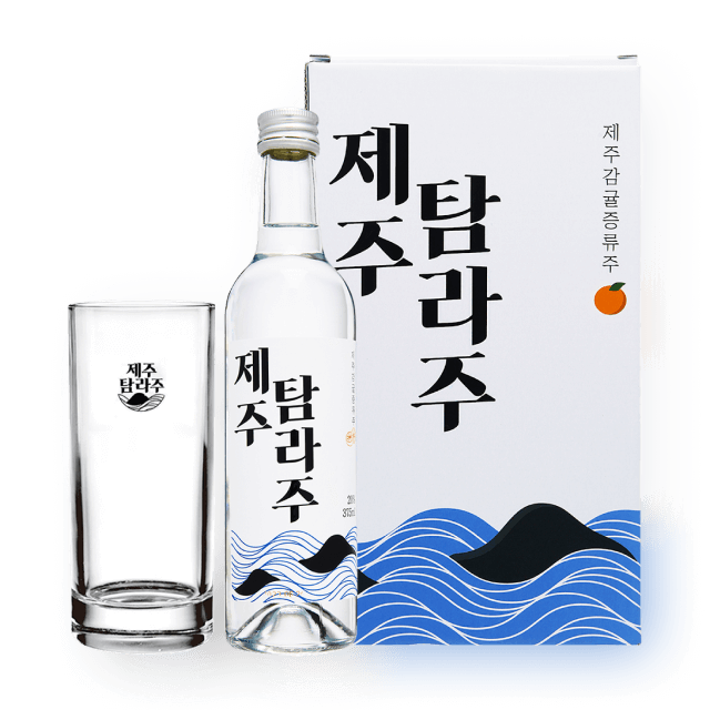[3월특별할인] 제주 탐라주 하이볼 잔세트 20도 375ml (본품+전용잔) 대표이미지