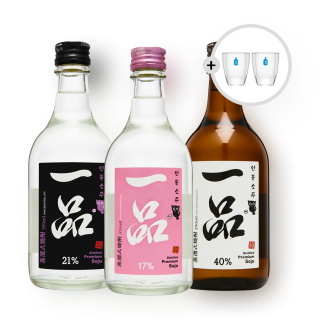 안동소주 일품세트(17도, 21도, 40도, 샷잔 증정)