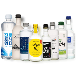 실속 소주 모음세트(독도17, 일품21, 밀담17, 서울유자, 동해밤, 청정소주, 느린마을증류주)