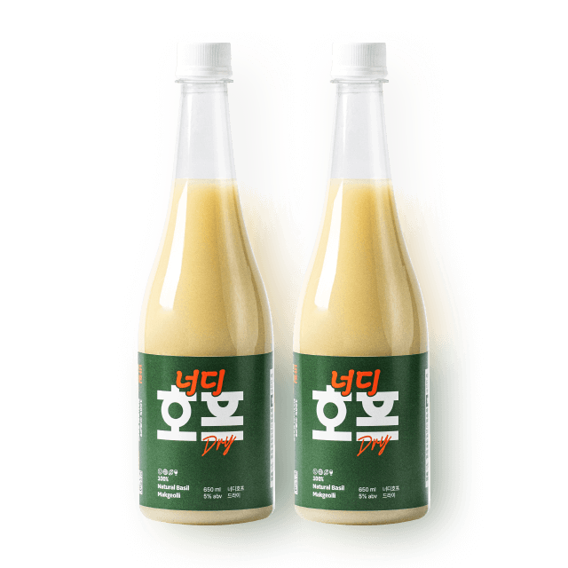 [할인] 너드 호프 드라이 (바질 막걸리) 5도 650ml 2병 세트