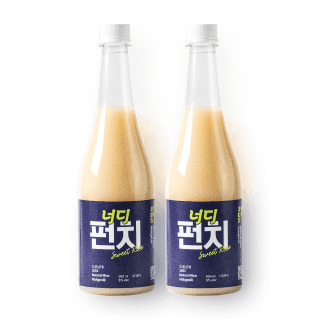 [오픈기념 할인] 너드 펀치 (찹쌀 막걸리) 5도 650ml 2병 세트