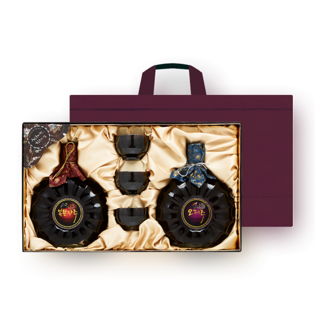 백운명주 복분자주, 오디주 선물 세트 (복분자주500ml, 오디주500ml)