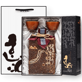 한주양조 서각세트 35도 400ml (서울시 무형문화재)