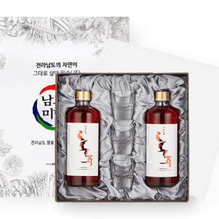진도 홍주 40도 선물세트 375ml x 2병