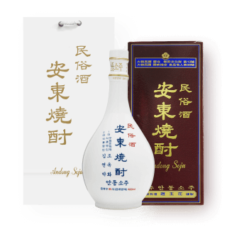 [할인] 김연박명인 민속주안동소주 45도 400ml (조옥화1대명인)