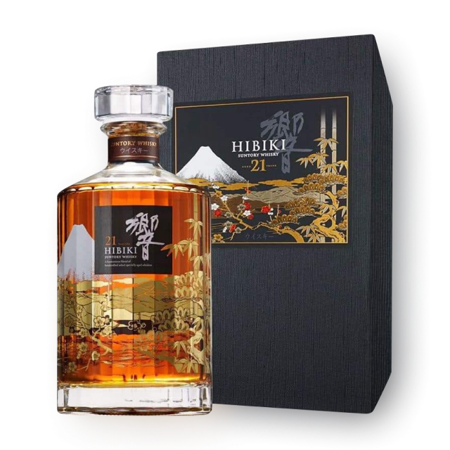 [세금포함] 히비키 21년 의장 보틀 화조풍월(花鳥風月)(케이스 포함) 700ml