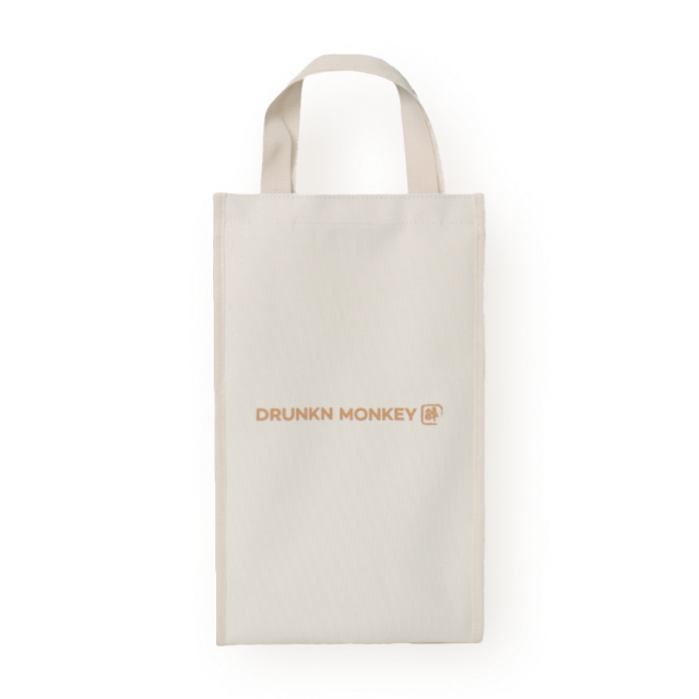 [입점기념할인] 와인/사케 2구 주류전용 보냉백 (아이보리 색상) 대표이미지