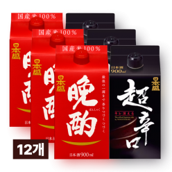 반샤쿠 900ml 3팩 & 초카라구치 900ml 3팩 세트 (총 6팩)