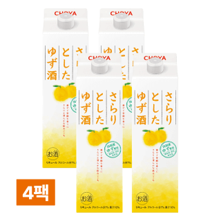 초야 사라리 유즈슈 1,000ml 4팩 세트