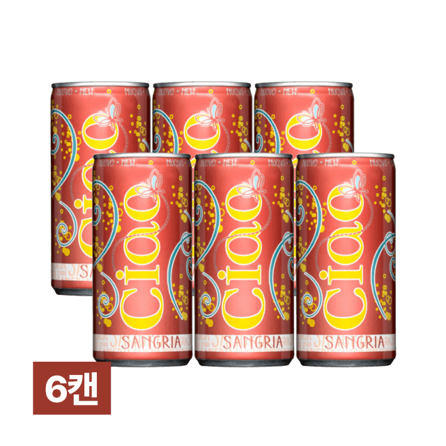 [특별할인] 챠오 샹그리아 캔와인 200ml 6캔 대표이미지