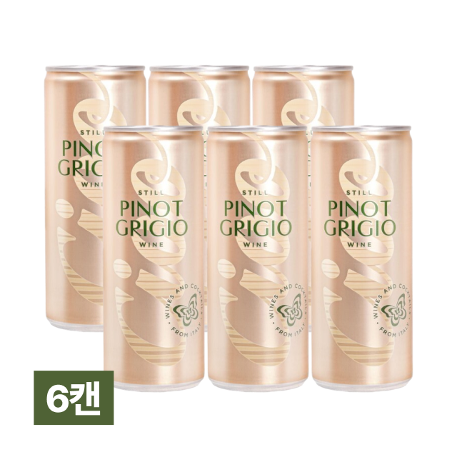 [특별할인] 챠오 피노 그리지오 캔와인 250ml 6캔 대표이미지