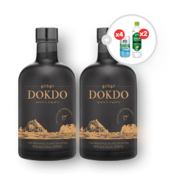 40240 독도소주 37도 375ml 2병 세트 (브리지톡 4캔과 토닉워터 2병 증정)