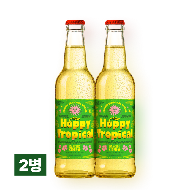 [할인] 댄싱사이더 홉피 트로피컬 500ml 2병 세트 대표이미지