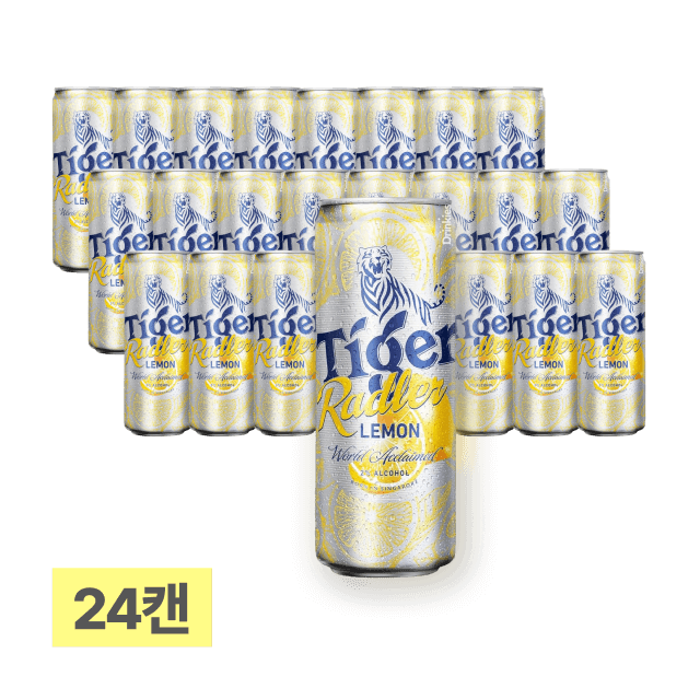 타이거 라들러 레몬 330ml 24캔 (1박스)