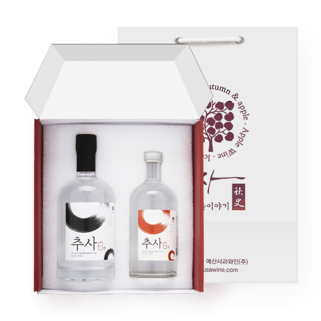 추사백 선물세트 (25도 350ml, 40도 500ml) 대표이미지