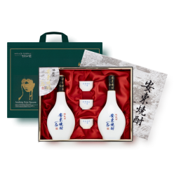 안동소주 일품 특1호 선물세트 (21도 400ml 2병, 전용잔 3개 포함)