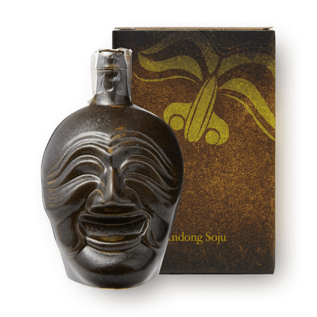 명품안동소주 양반탈 도자기 선물세트 30도 200ml