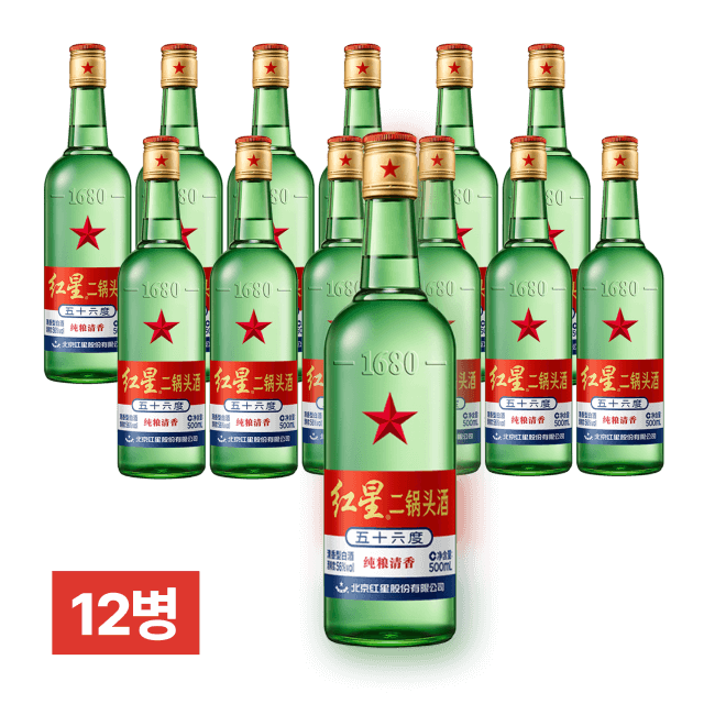 홍성 이과두주 56% 500ml 12병 (1박스)
