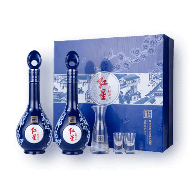 홍성람화 15년 52% 500ml 2병 선물세트 (분주기 및 전용잔 2개 포함)