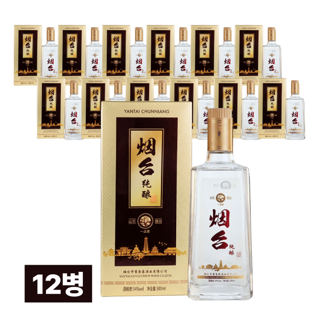 [특가할인] 연태 고량주 춘량 500ml 12병 (1박스) 대표이미지
