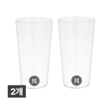 우스하이 얇은 맥주잔 150ml (S 사이즈) 2개 세트