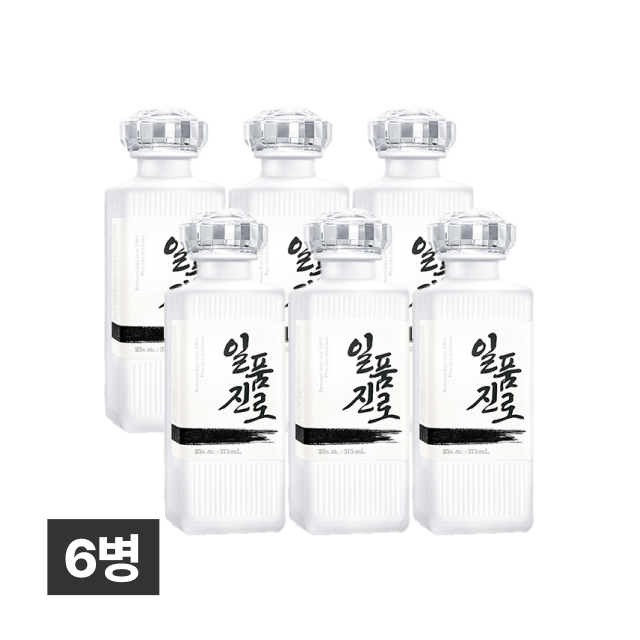 일품진로 25% 6병 (1박스) 375ml