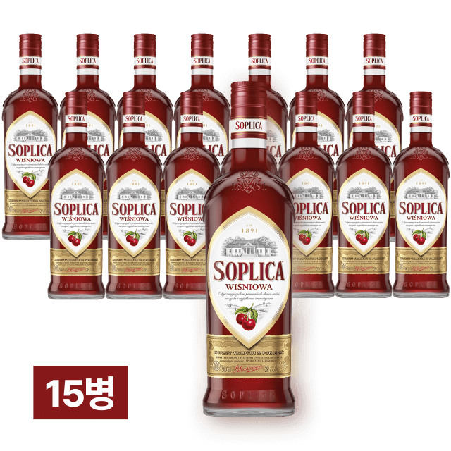 [폴란드 1위 보드카] 소플리차 체리 500ml 15병 (1박스) 대표이미지