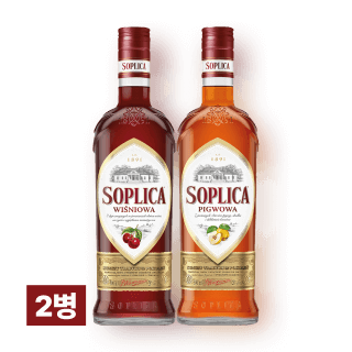 [폴란드 1위 보드카] 소플리차 모과&체리 2병 세트