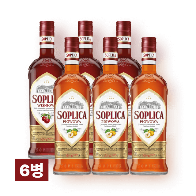 [폴란드 1위 보드카] 소플리차 모과&체리 6병 실속 세트 대표이미지