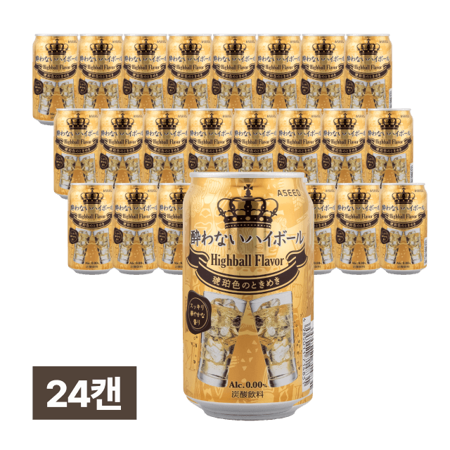 요와나이 무알콜 하이볼 24캔 (오리지널 하이볼 느낌 그대로!)