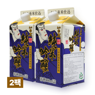 하쿠시카 준마이 긴죠 팩 900ml 2팩