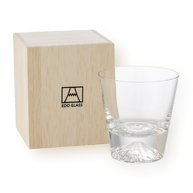 타지마글라스 후지산 온더락잔 270ml (목재상자 포함, 선물추천) 대표이미지