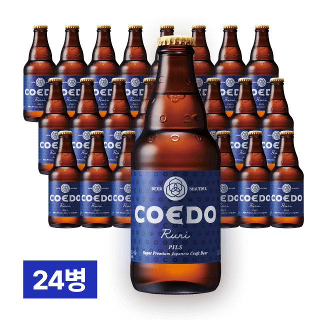 코에도 루리 필스너 333ml 24병 (1박스) 대표이미지