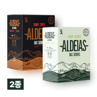 알데이아스 5L 팩 2종 세트(레드, 화이트)